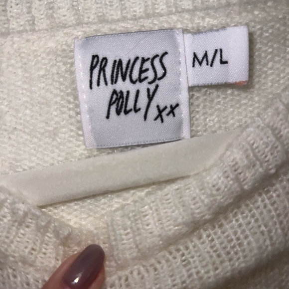 Princess Polly Cream Sweater - Picture 2 of 2